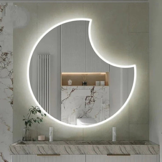 Espejo LED Orgánico Decorativo para Pared 60x60 – ¡Gran Oportunidad de Liquidación!