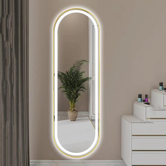 Espejo Ovalado Emery con LED Táctil – 170x70 cm – ¡Gran Liquidación!