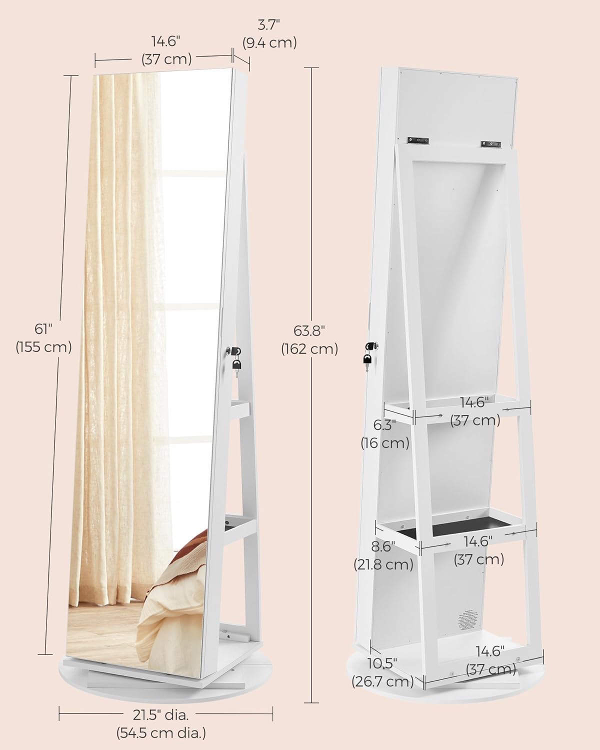 Espejo con Estante y Joyero — ¡Aprovecha la Oferta!